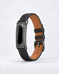 The Prenup band in Black vegan leather with a black metal case
