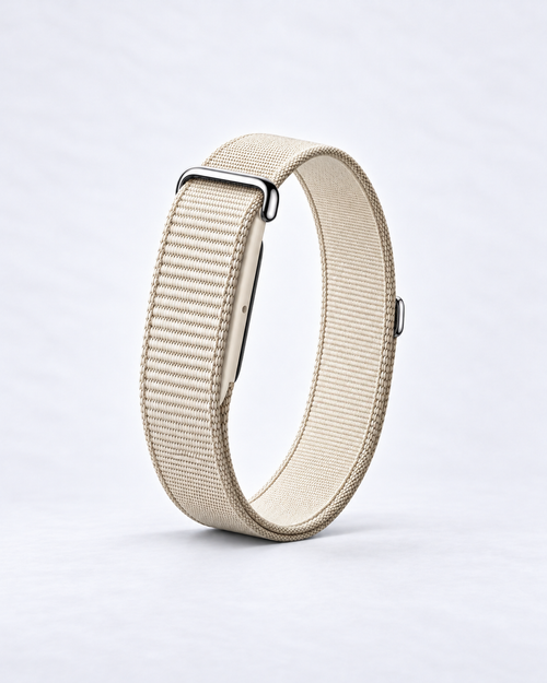The Allowance band in Sand nylon, compatible with Google Fitbit Air